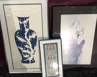 Art  Vase, Quilt, Swan