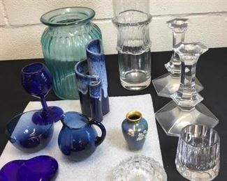 Blues and Clears Glassware