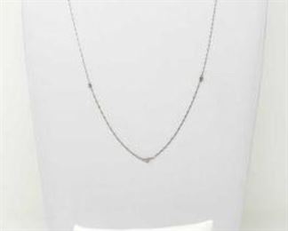 #131: 14k White Gold Necklace and Bracelet
Combined weigh approx 3.7g, necklace measures approx 24" and bracelet measures approx 8",