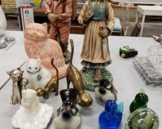 #1108: Various Bird, Cat and Rabbit Fig3
Range anywhere from ceramic to bronze. Measurements in the pictures