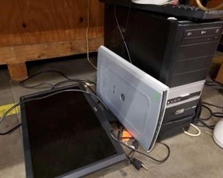 #1703: LG Computer Tower, Acer Monitor, Keyboard, Mic, and Canon Scanner
LG Computer Tower, Acer Monitor, Keyboard, Mic, and Canon Scanner