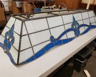#1711: 61.5" Stained Glass Pool Table Light
Measures approximately 11" x 18" x 61.5"