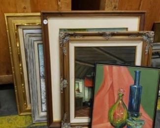 #1806: 5 Pieces of Framed Artwork
Measurements range from 21" x 17" to 35" x 30"