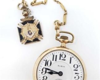 #40: 10k Gold B.W. Raymond Elgin Pocket Watch, 101.7g
Marked 20327415