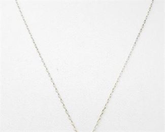 #90: Sterling Silver Necklace with Pendent, 2.3g
Weighs approx 2.3g, measures approx 18"