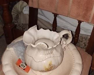 bowl and wash pitcher 