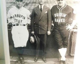 Lou Gehrig, Christy White & Babe Ruth