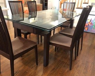 Glass Dining room Table