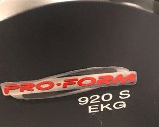 pro form 920 s EKG treadmill 
