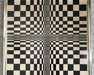 Vintage 70s Optical Illusion Art https://ctbids.com/#!/description/share/155543