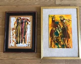(2) Mid century Abstract originals https://ctbids.com/#!/description/share/159935