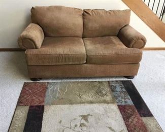 Loveseat and Rug