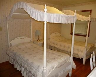 twin beds / bedding sold separately