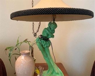 Reglor of California chalkware ballerina lamp