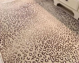 Animal print rug