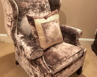 Pair of Mohair recliners, full recline!