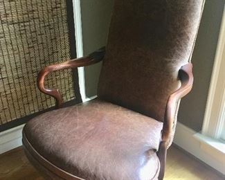 Leather desk chair