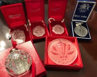 Waterford crystal ornaments