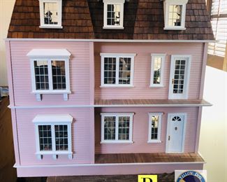 Beautiful 3-story miniature house. Rooms labeled "B" in the other images come with this gorgeous house. 