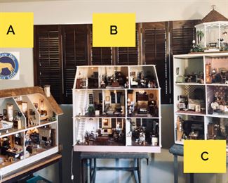 Beautiful and well-kept miniature houses. ach available for purchase via our online auction. Each house will be auctioned individually