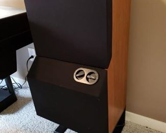 RARE VINTAGE B&W AUDIO SPEAKERS...SPECTACULAR