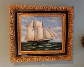 BEAUTIFUL ORIGINAL SHIP PAINTING