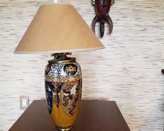 CLOISONNE OIL LAMP