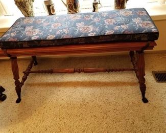 FANTASTIC ANTIQUE CARVED BENCH