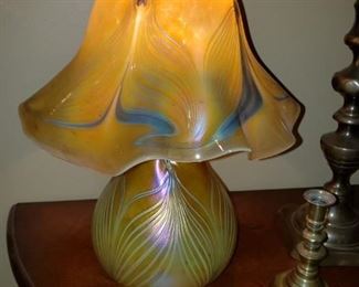 LOVELY ART GLASS LAMP