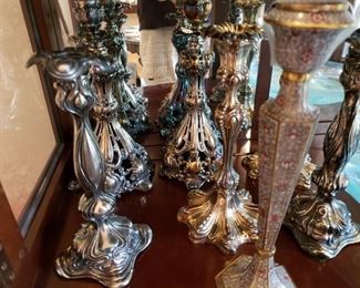 ART NOUVEAU CANDLE STICKS