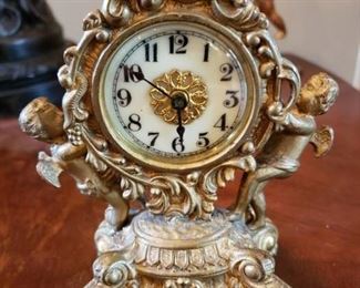 ANTIQUE CHERUB CLOCK