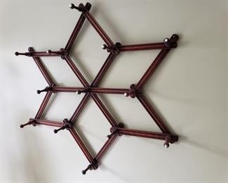 ANTIQUE WALL HOOK RACK