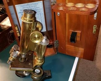 ANTIQUE MICROSCOPE