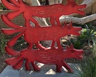 Garden sculpture by well known artist Gray Mercer whose work is featured in Albuquerque airport great for commercial or private home
