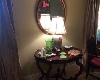 Mirrors. Lamps. Fans
