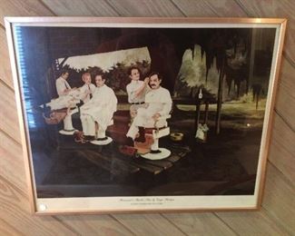 George Rodrigue
Brousards barber shop. Signed and numbered
