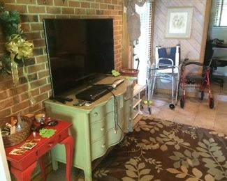 Large TV
Painted dresser