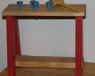 Vintage Collectible Toy Work Bench