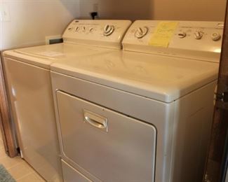 Nice washer and dryer has plenty of use left in them.