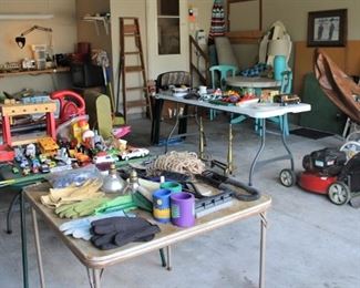 Plenty of items to occupy your time in the garage!