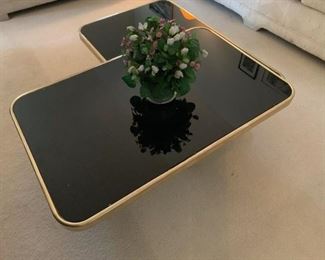 Glass convertible extends to long rectangle, L shaped or small rectangle.   Suggested $20