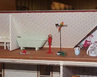 CLOSE UP OF DOLL HOUSE 