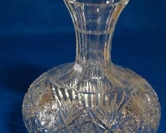 Cut glass decanter