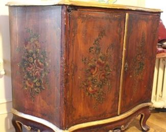 Venetian hand painted chest.