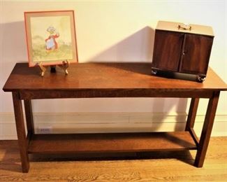 Stickley Mission Oak Console Table.