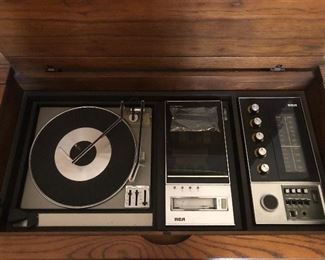 RCA record player radio console