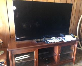 55” smart  tv and stand