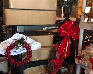 Boxes of wreaths