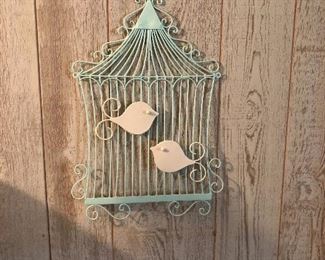 Wall decor birdcage