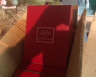 Lenox, new in box, several crystal ornaments